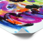 Abstracte kleurdraal poster (Hoek)