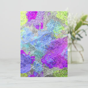 Abstracte kleuren 2 bedankkaart