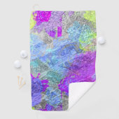 Abstracte kleuren 2 golfhanddoek (Insitu)