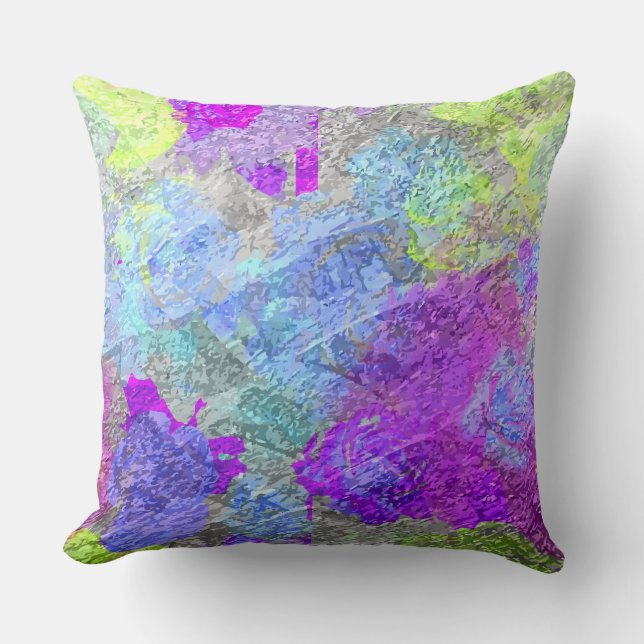 Abstracte kleuren 2 kussen (Voorkant)