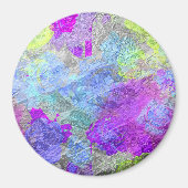 Abstracte kleuren 2 magneet (Voorkant)