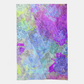 Abstracte kleuren 2 theedoek (Verticaal)