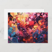 Abstracte Kleuren Briefkaarten (Voorkant / Achterkant)