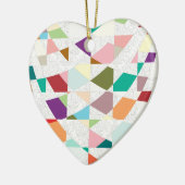 Abstracte kleuren Damask Keramisch Ornament (Links)