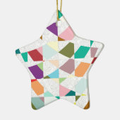 Abstracte kleuren Damask Keramisch Ornament (Links)