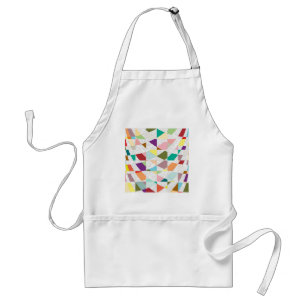 Abstracte kleuren Damask Standaard Schort