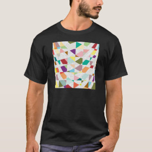 Abstracte kleuren Damask T-shirt