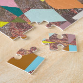 Abstracte kleuren Glitter Legpuzzel (Zijkant)