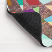 Abstracte kleuren Glitter Muismat (Hoek)