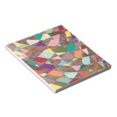 Abstracte kleuren Glitter Scrapbook Paper Notitieblok (Schuin)