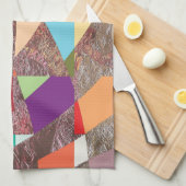 Abstracte kleuren Glitter Theedoek (Quarter Fold)