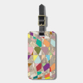 Abstracte kleuren Gold Bagagelabel (Voorkant verticaal)