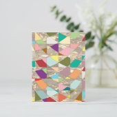 Abstracte kleuren Gold Briefkaart (Staand voorkant)