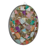 Abstracte kleuren Gold Foil Dartbord (Voorkant Links)