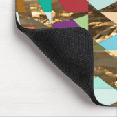 Abstracte kleuren Gold Foil Muismat (Hoek)