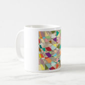 Abstracte kleuren Gold Koffiemok (Voorkant links)