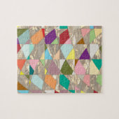 Abstracte kleuren Gold Legpuzzel (Horizontaal)