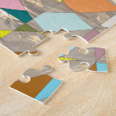 Abstracte kleuren Gold Legpuzzel (Zijkant)