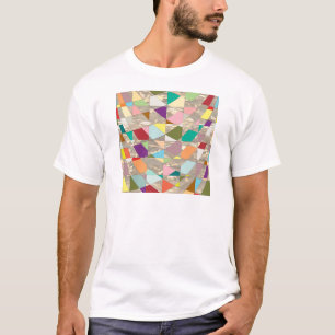 Abstracte kleuren Gold T-shirt