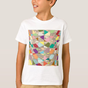 Abstracte kleuren Gold T-shirt
