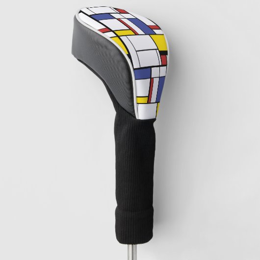 Abstracte kleuren golfheadcover (Schuin)