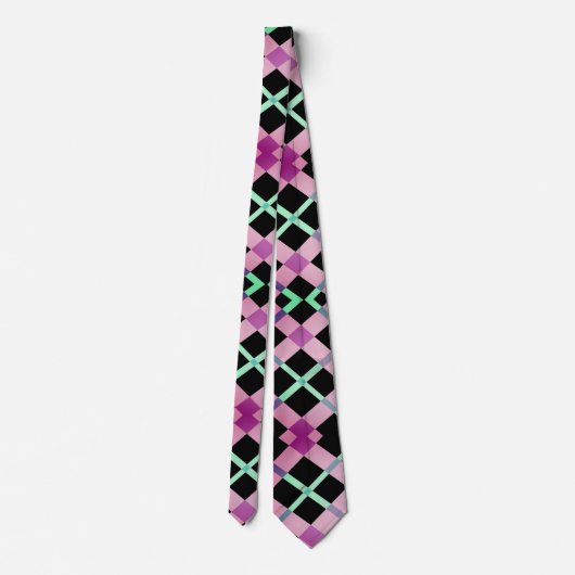 Abstracte kleuren Necktie Stropdas (Achterkant)