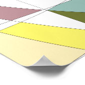 Abstracte kleuren poster (Hoek)