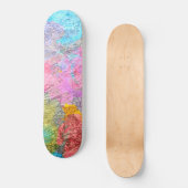 Abstracte kleuren skateboard (Voorkant)