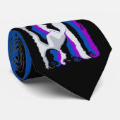 Abstracte kleuren stropdas (Opgerold)