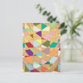 Abstracte kleuren Sun Burst Briefkaart (Staand voorkant)