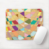 Abstracte kleuren Sun Burst Muismat (Met muis)