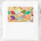 Abstracte kleuren Sun Burst Rechthoekige Sticker (Tas)