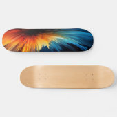 Abstracte kleurenbarst skateboard (Horizontaal)