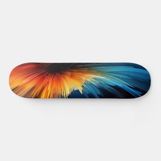 Abstracte kleurenbarst skateboard (Horizontaal)