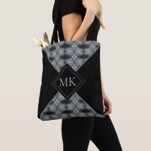 Abstracte kleurenblok-Monogrammen Draagtas