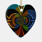 Abstracte kleurenburst art print keramisch ornament (Rechts)