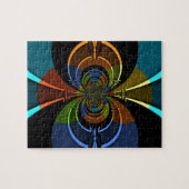 Abstracte kleurenburst art print legpuzzel (Horizontaal)
