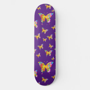 ABSTRACTE KLEURENBUTTERFLIES SKATEBOARD