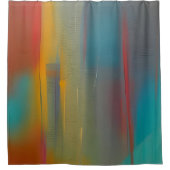 Abstracte kleurencombinatie douchegordijn (Voorkant)