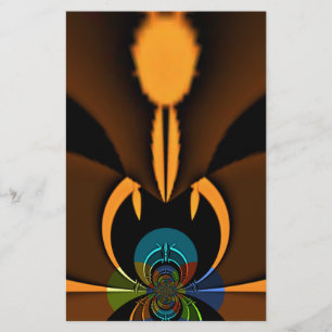 Abstracte kleurencontrastillustratie briefpapier