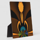 Abstracte kleurencontrastillustratie fotoplaat (Zijkant)