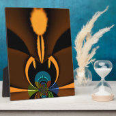 Abstracte kleurencontrastillustratie fotoplaat (Zijkant)