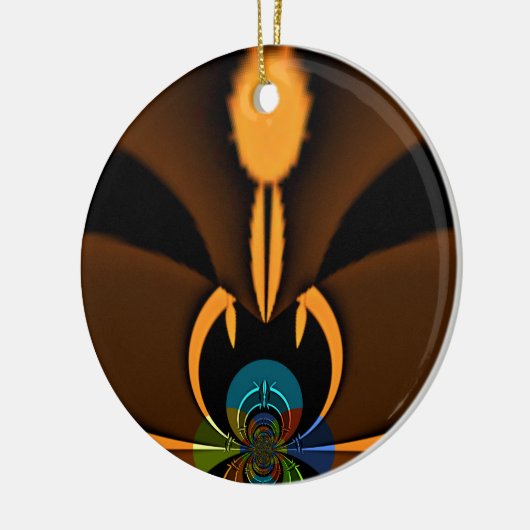 Abstracte kleurencontrastillustratie keramisch ornament (Links)