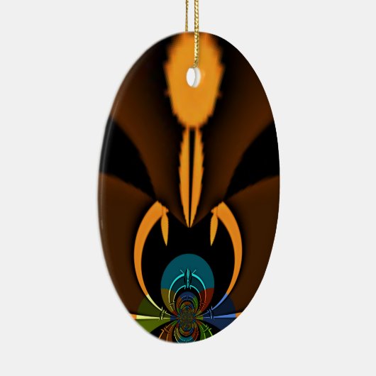 Abstracte kleurencontrastillustratie keramisch ornament (Rechts)