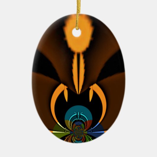 Abstracte kleurencontrastillustratie keramisch ornament (Voorkant)