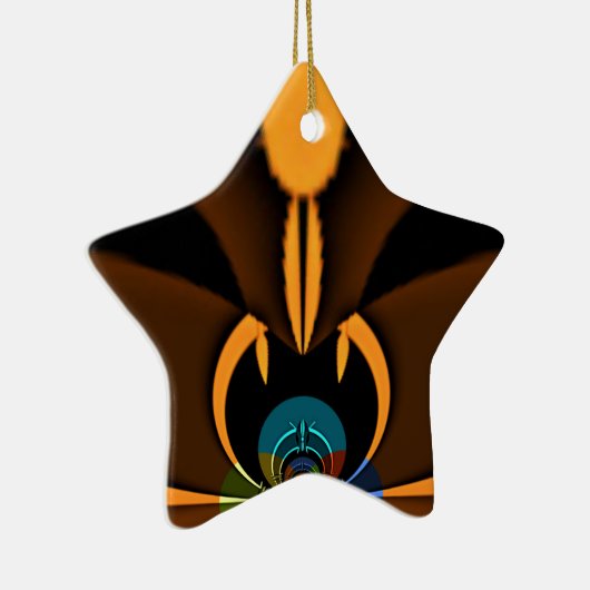 Abstracte kleurencontrastillustratie keramisch ornament (Rechts)