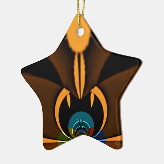 Abstracte kleurencontrastillustratie keramisch ornament (Links)