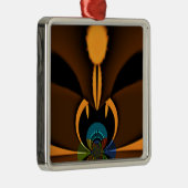 Abstracte kleurencontrastillustratie metalen ornament (Rechts)