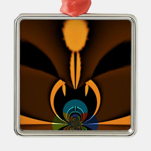 Abstracte kleurencontrastillustratie metalen ornament (Voorkant)