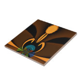 Abstracte kleurencontrastillustratie tegeltje (Zijkant)